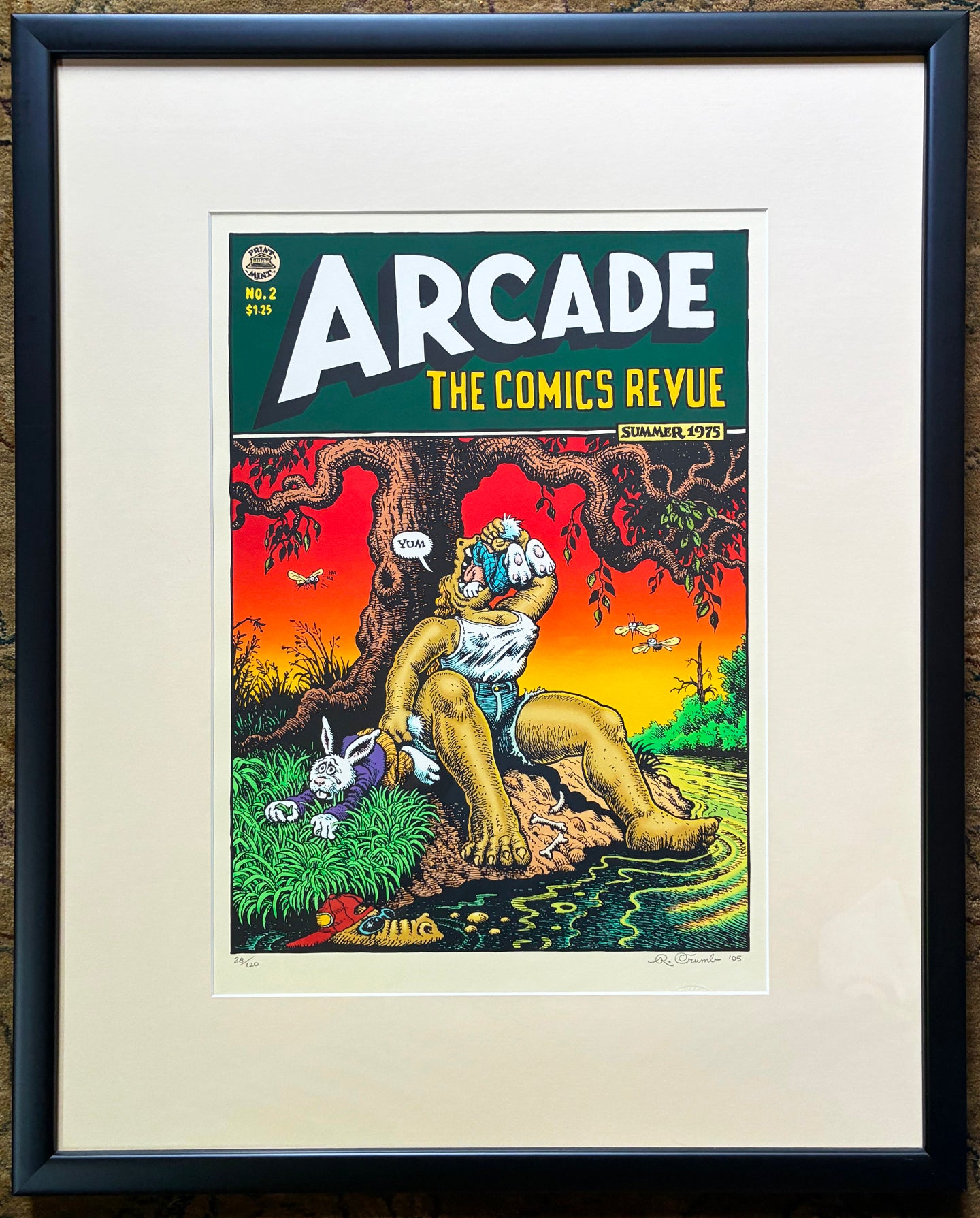 Arcade #2 Serigraph print, Signed & Numbered by Crumb (2005) Dr. Burstein Collection