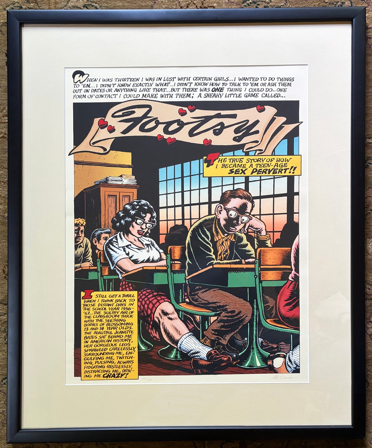 Footsy Serigraph Print from the Collection of Dr. Burstein