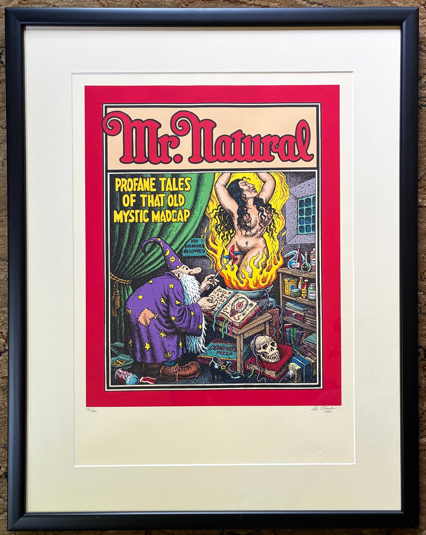 Profane Tales of Mr. Natural signed serigraph print Dr. Burstein Collection