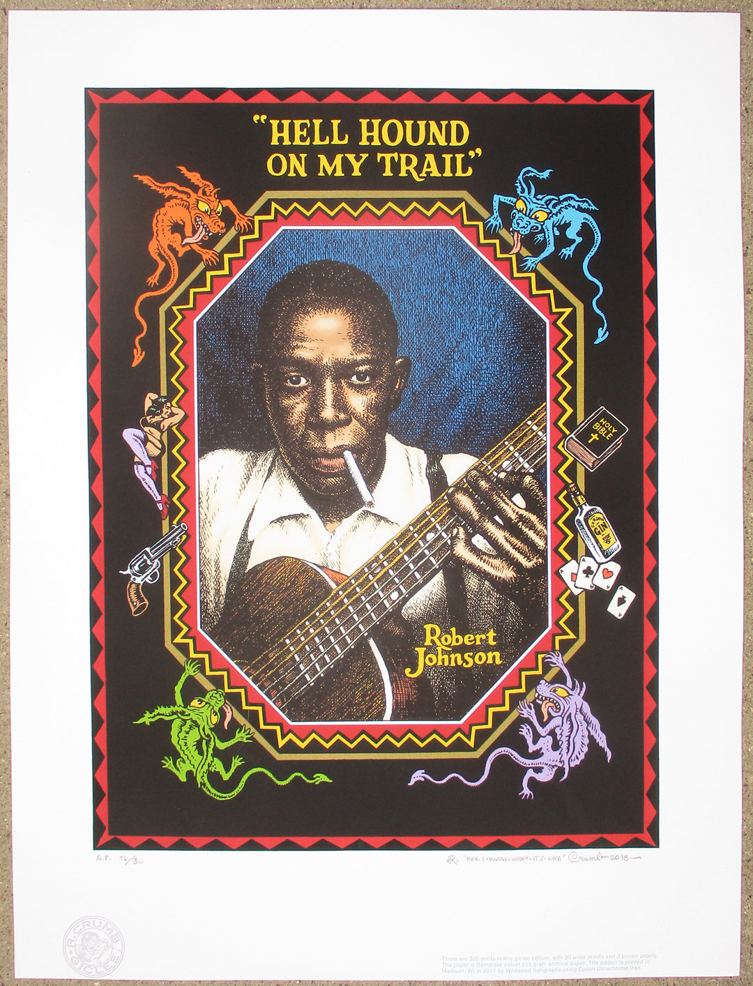 signed and numbered artist proof Robert Johnson giclée print