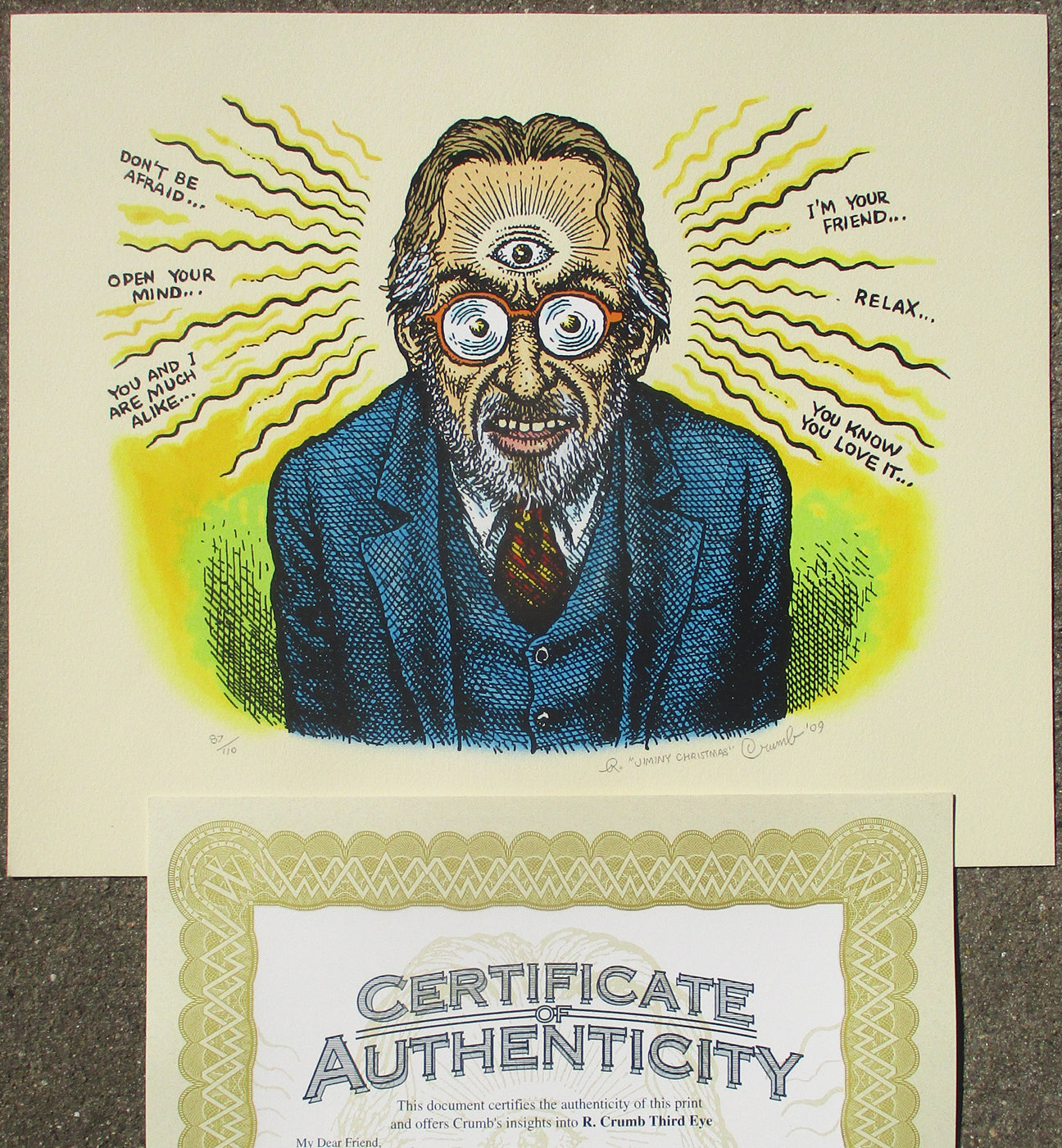 Crumb's Third Eye Serigraph print
