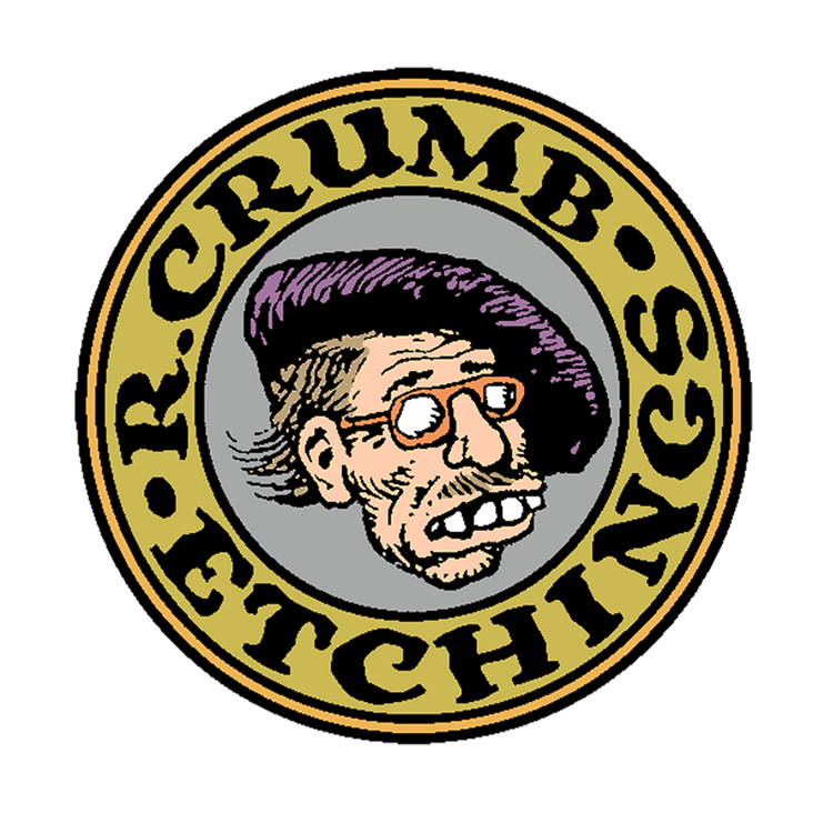 R.crumb etchings cartoon logo