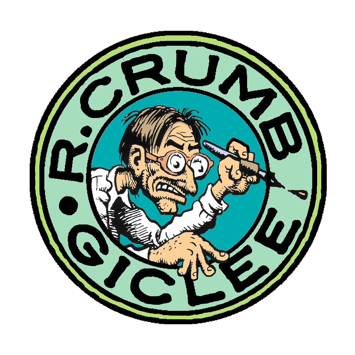 R.crumb giclee prints cartoon logo