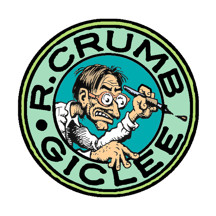 R.crumb giclee prints cartoon logo