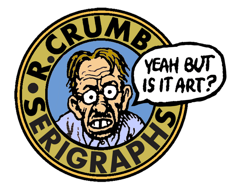 R.crumb cartoon logo advertising robert crumb serigraph prints