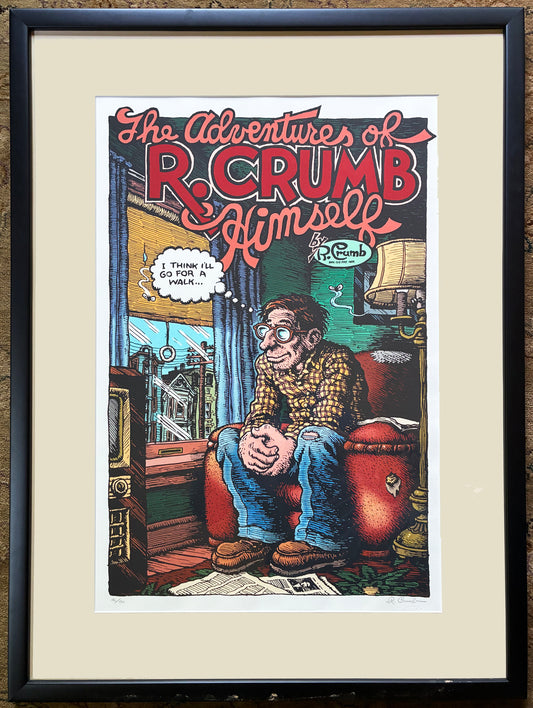 Adventures of R. Crumb Signed Serigraph print from the Dr. Burstein Collection