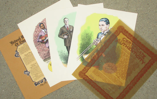Beloved Music Makers of Days Gone By Serigraph Portfolio (3 Prints)