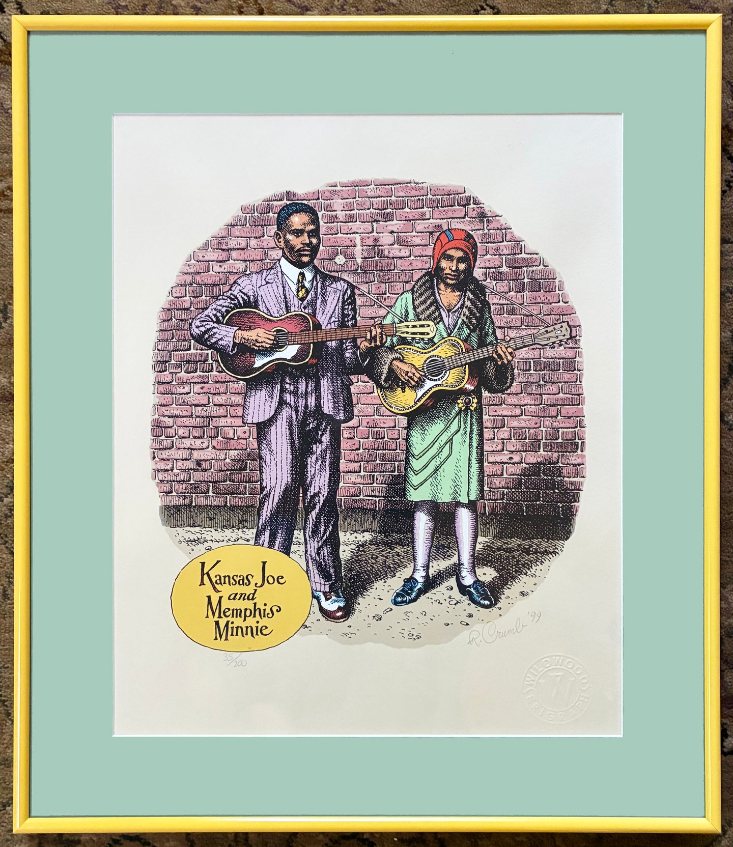 Beloved Music Makers of Days Gone By • Three Signed prints each framed – Dr. Burstein Colleciton