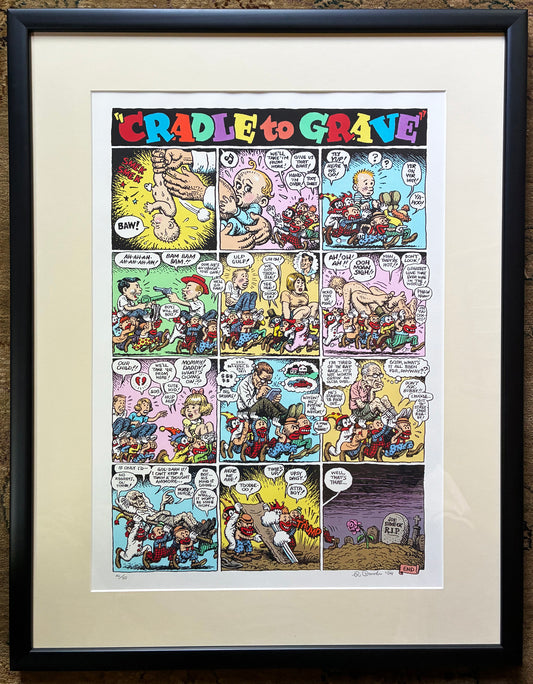 Cradle to Grave signed Serigraph Print Edition of 50 Dr. Burstein Collection