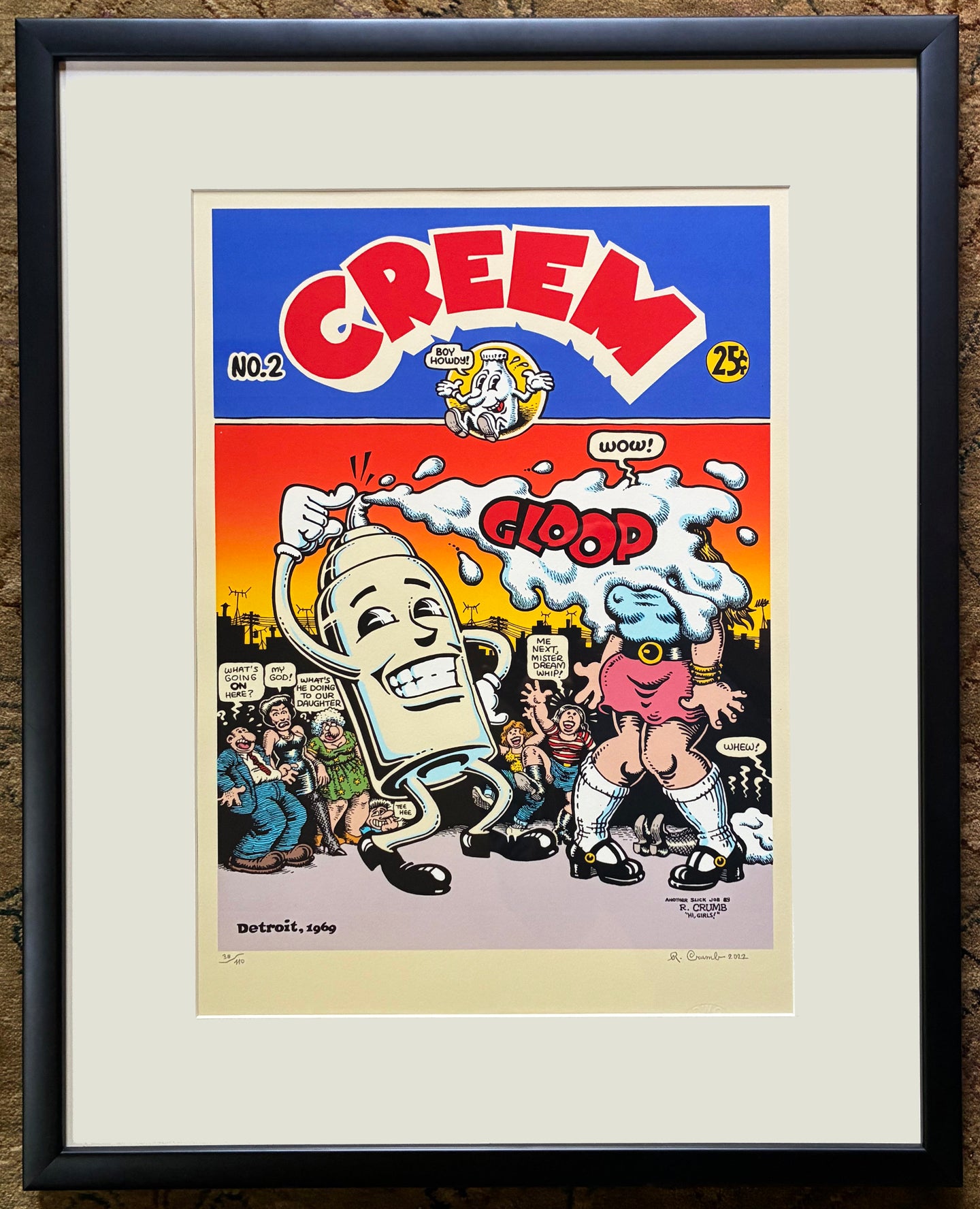 Creem Signed Serigraph print from the Collection of Dr. Burstein