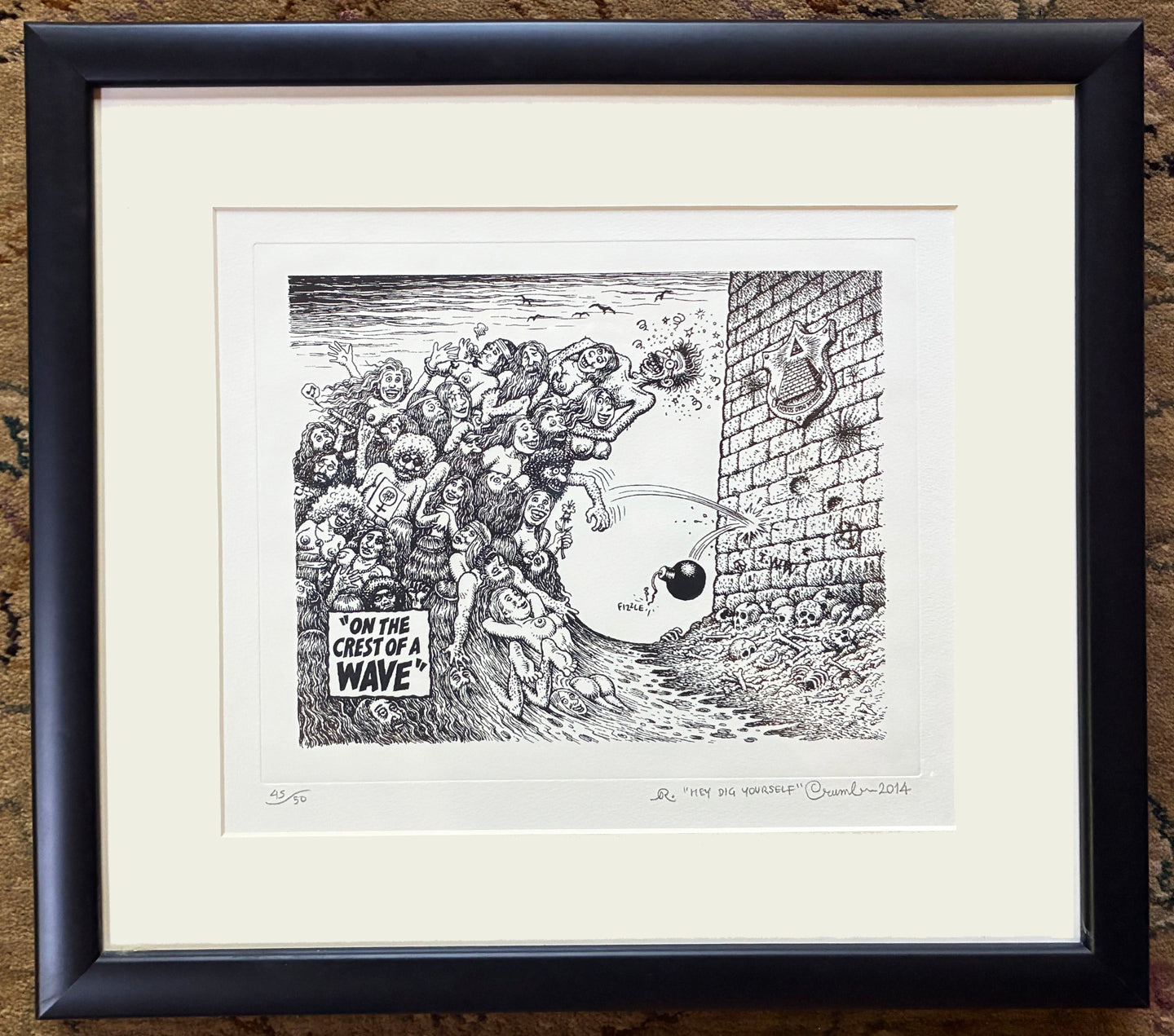 On the Crest of a Wave Etching from the Collection of Dr. Burstein