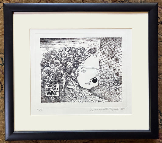 On the Crest of a Wave Etching from the Collection of Dr. Burstein