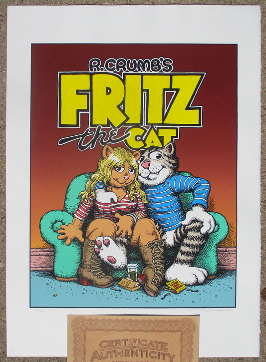 Signed Limited Edition Fritz the Cat serigraph with certificate