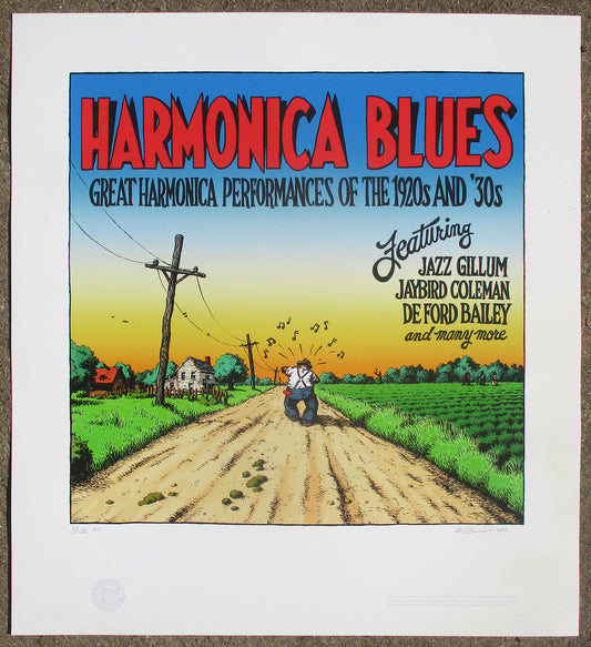 Harmonica Blues signed and numbered giclée print