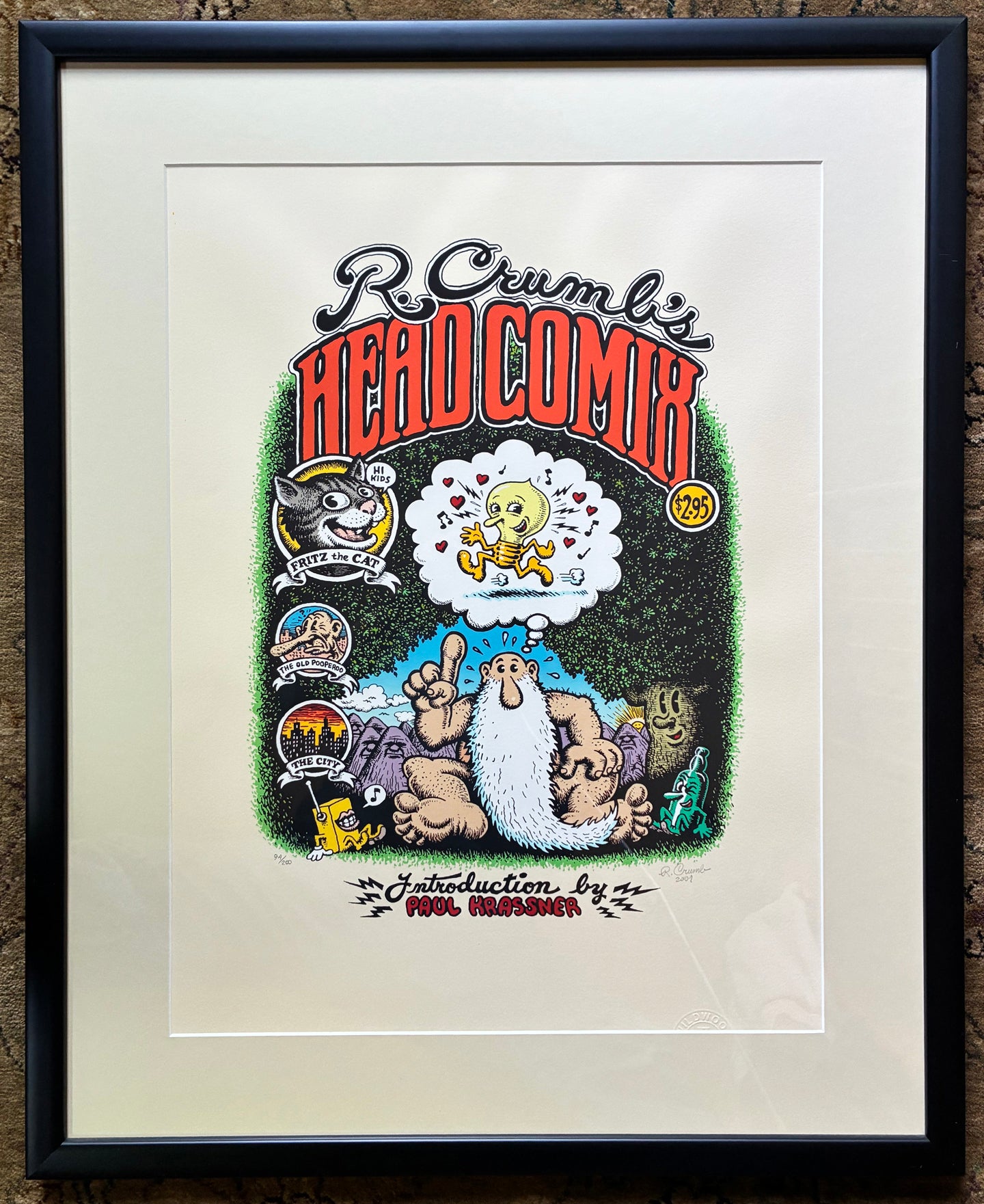 Head Comix Signed Serigraph print from the Collection of Dr. Burstein
