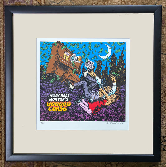 Jelly Roll Morton Signed Serigraph from the Dr. Burstein Collection
