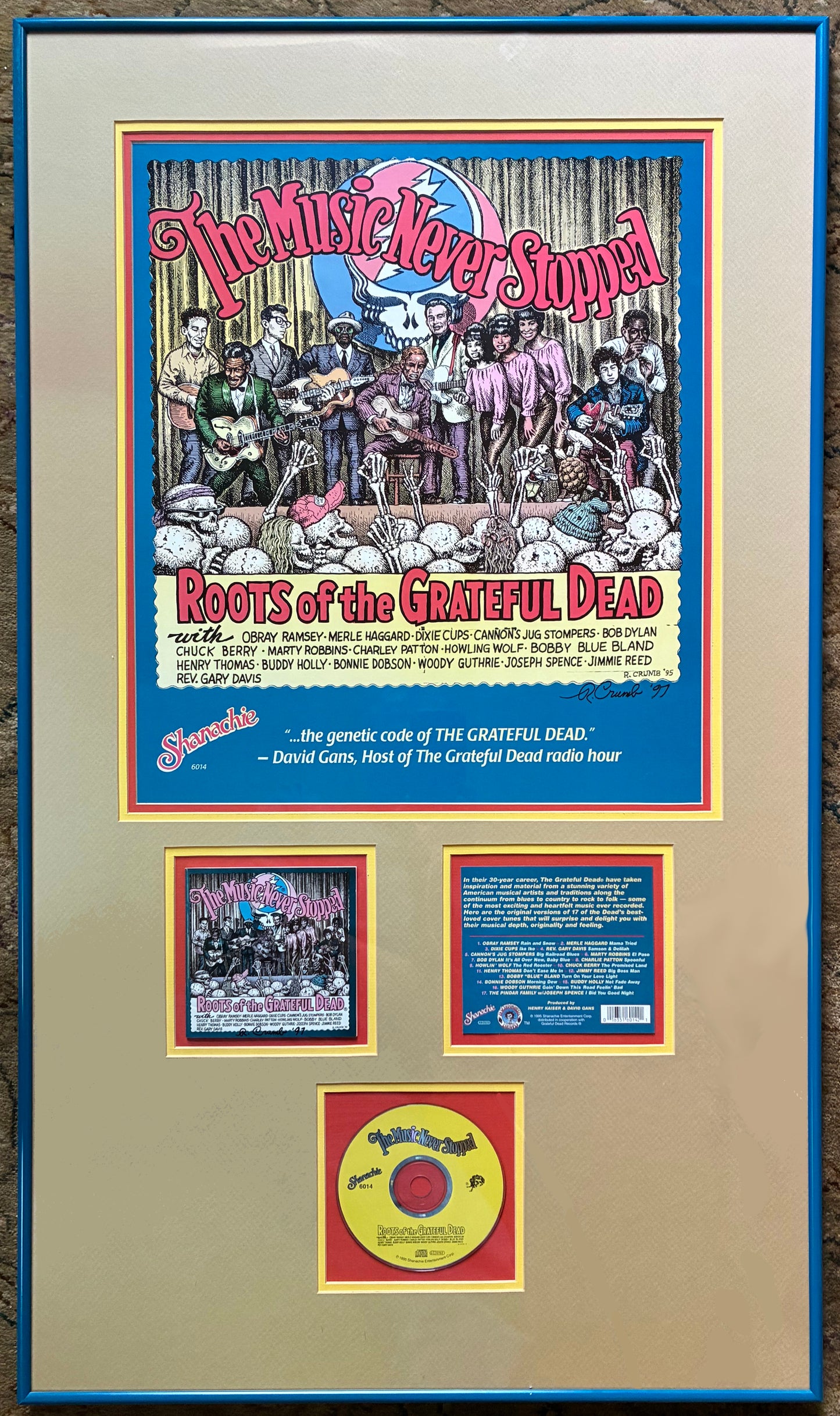 The Music Never Stopped signed Promotional Poster from the Collection of Dr. Burstein