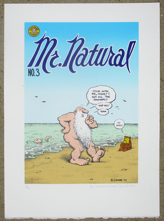 Mr. Natural #3 signed & numbered Serigraph Print