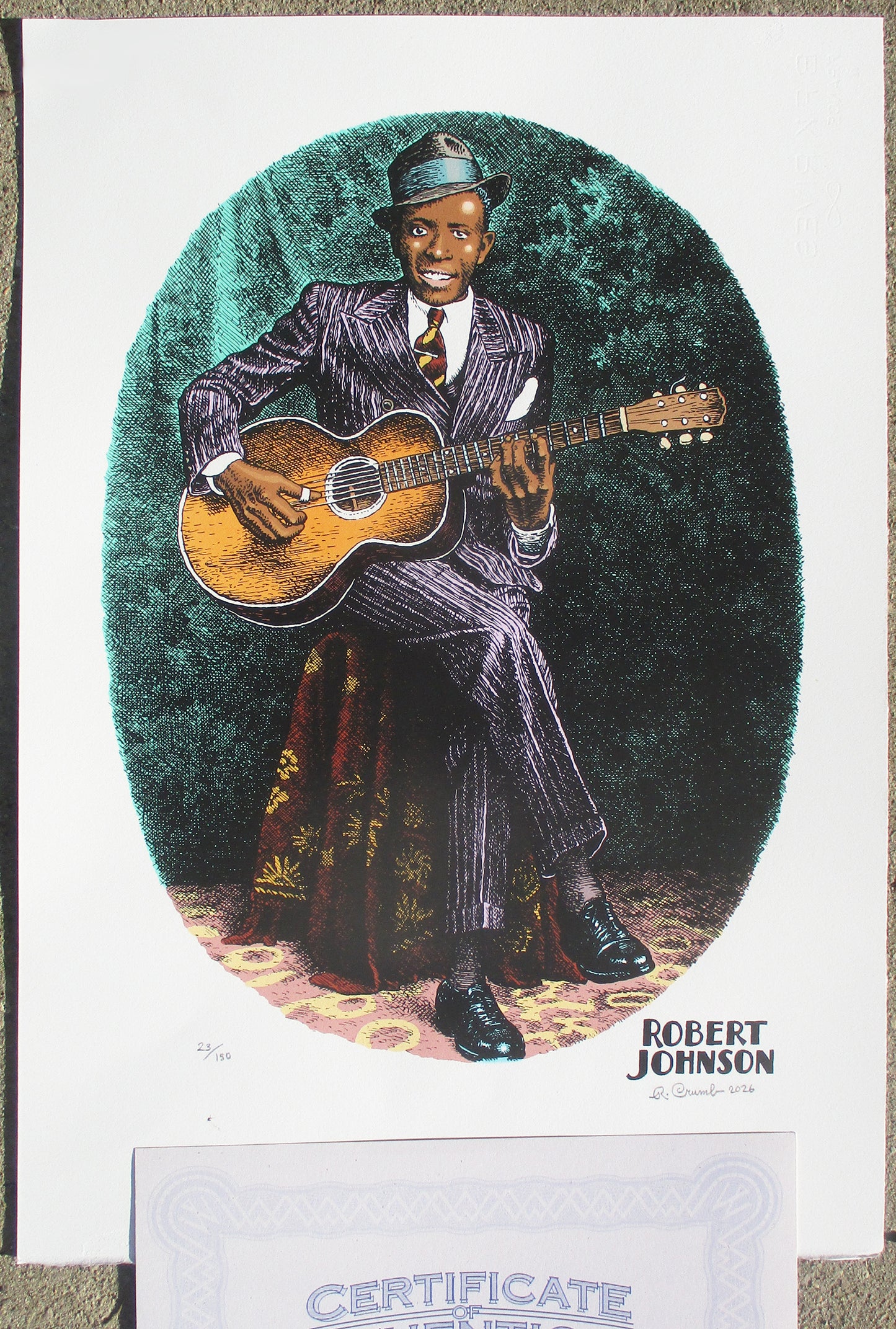 Robert Johnson signed & numbered serigraph edition