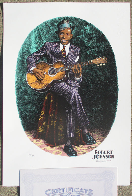Robert Johnson signed & numbered serigraph edition