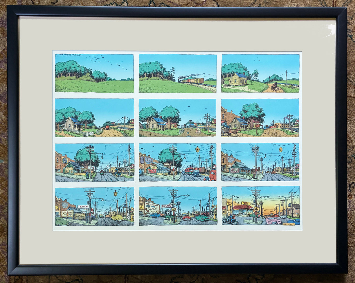 Short History of America 12 panel poster (2003) from the Dr. Burstein Collection