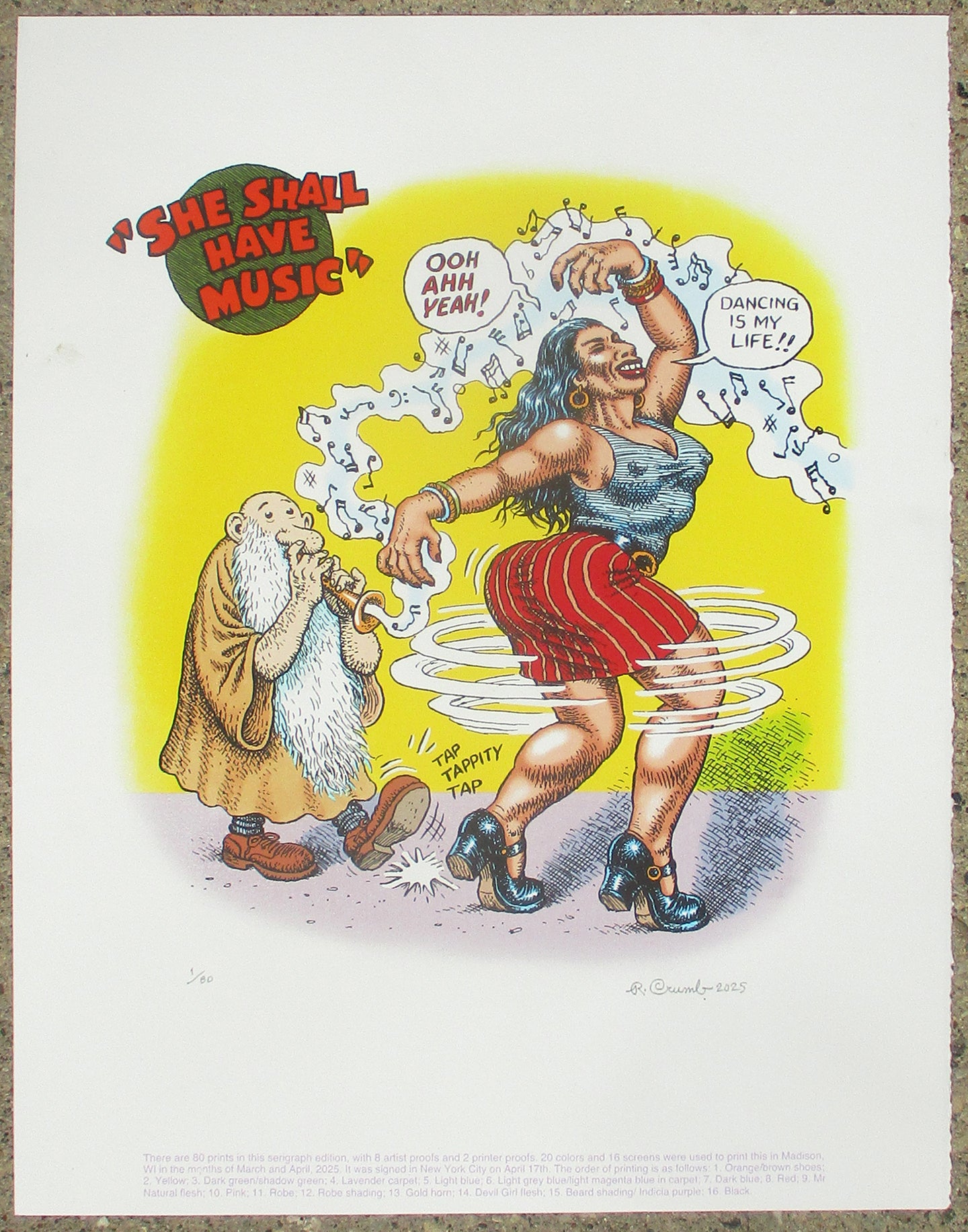 She Shall Have Music Signed Serigraph Edition