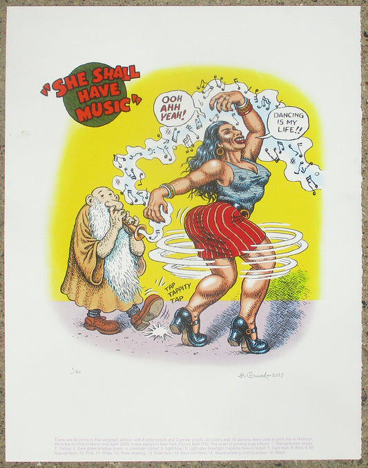 She Shall Have Music Signed Serigraph Edition