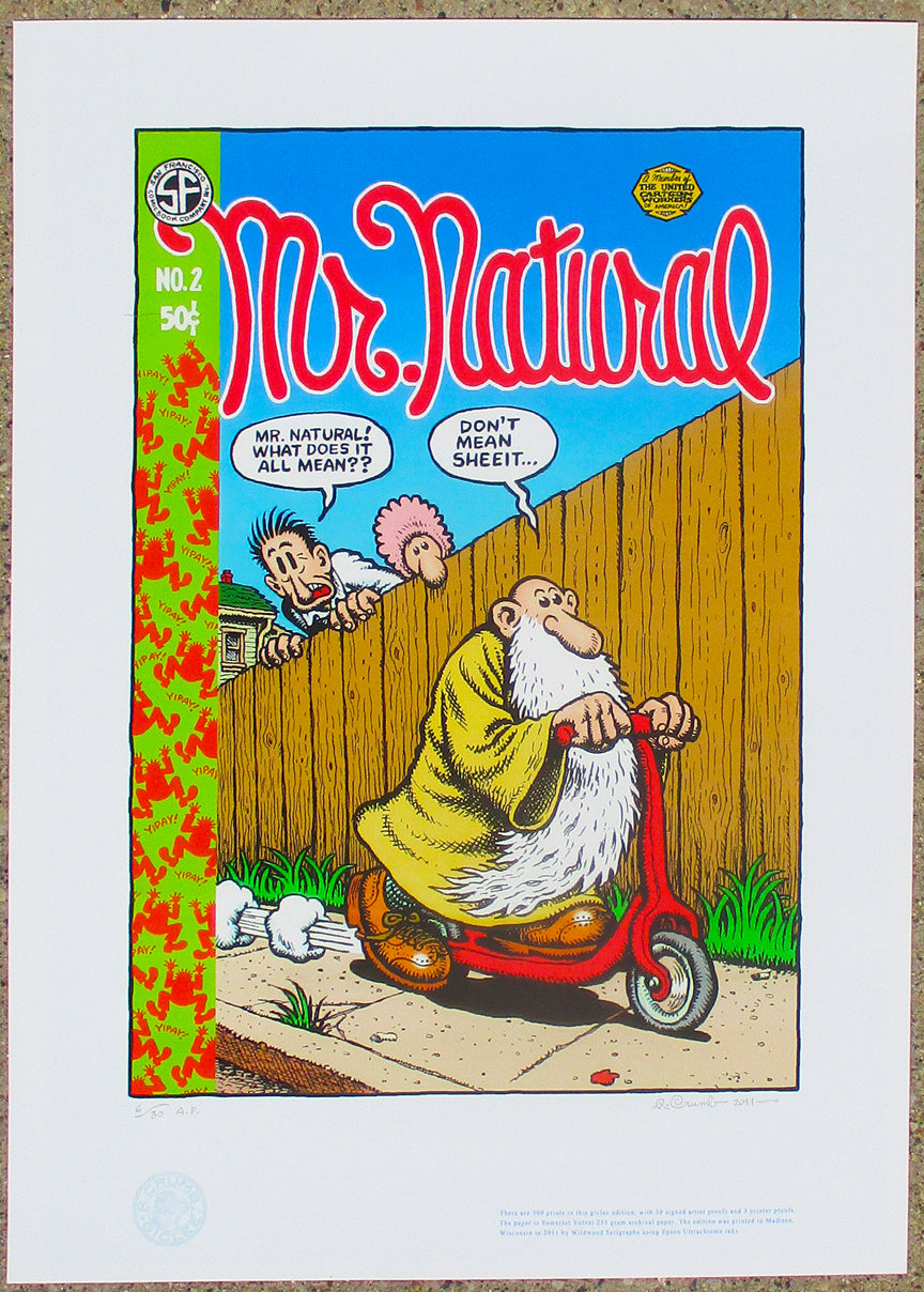 Signed and numbered artist proof of Mr. Natural #2 giclée print – Crumb ...