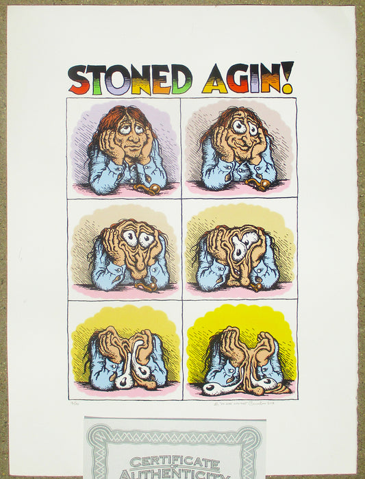 Stoned Agin! signed & numbered Serigraph