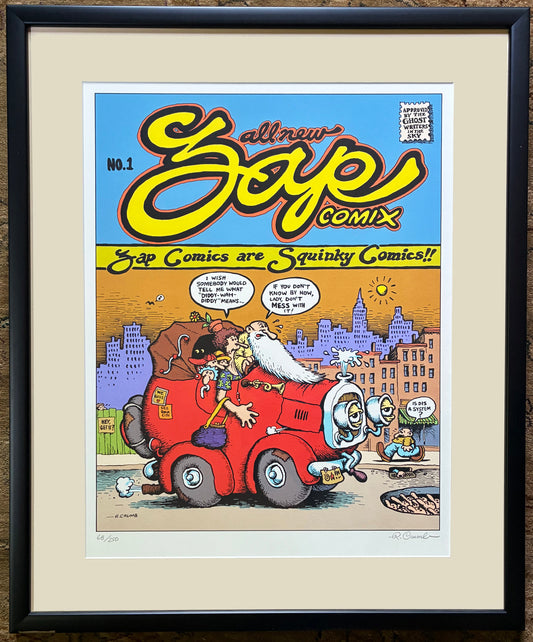 Zap Comics #1 Signed Serigraph print from the Dr. Burstein Collection