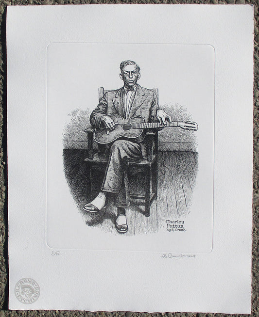 Charley Patton etching