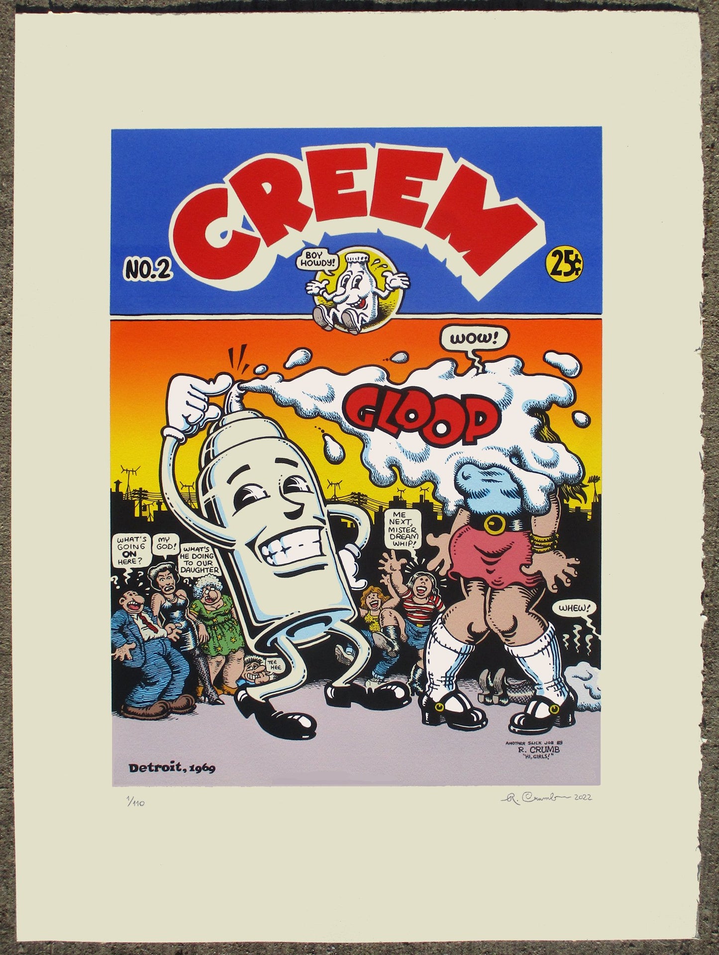 Creem serigraph print