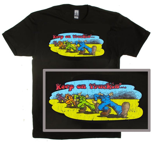 Keep On Truckin' Black T-shirt