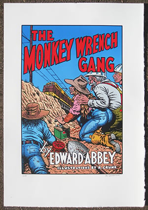 The Monkey Wrench Gang Signed & Numbered Serigraph Print